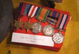 Medals earned by Pte. Kersey during WWI on display at NABHM - photo H. Soulliere